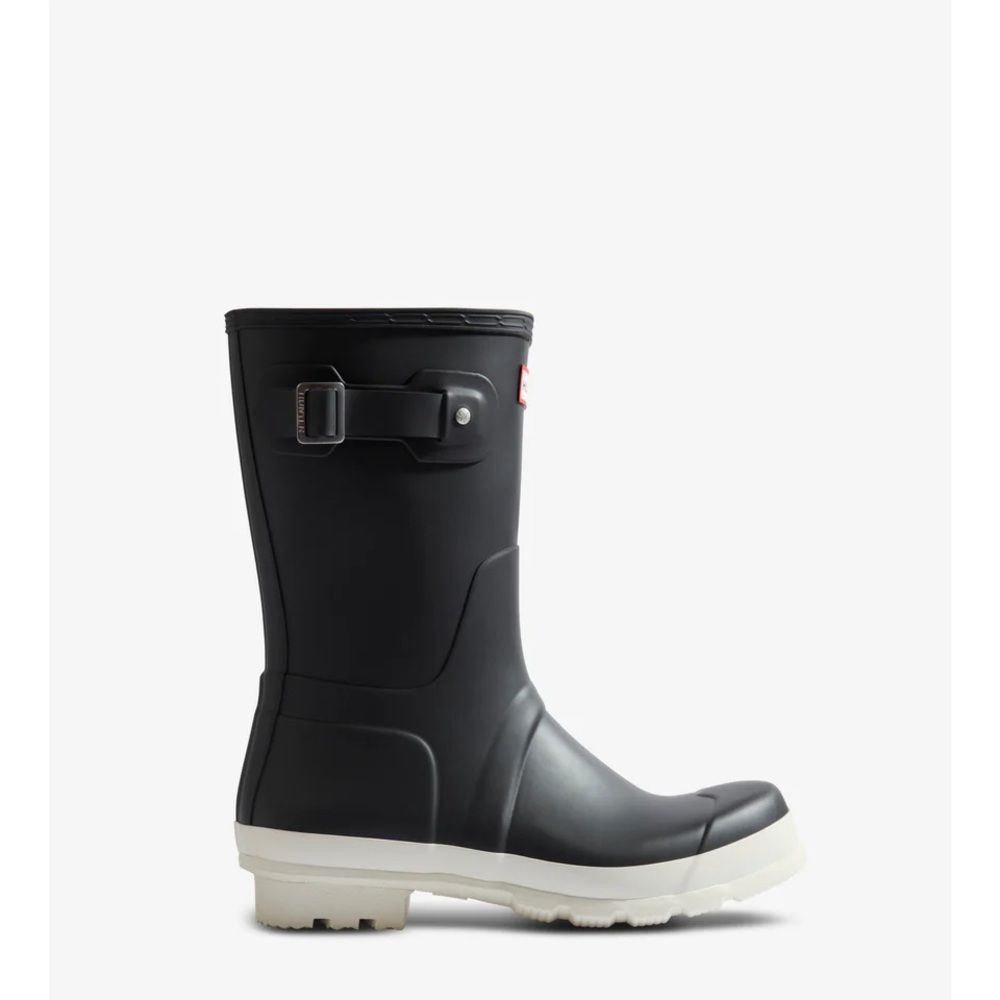 Hunter Boots Black Original Short Rain Boots Waterproof Rainboots NEW M7/W6